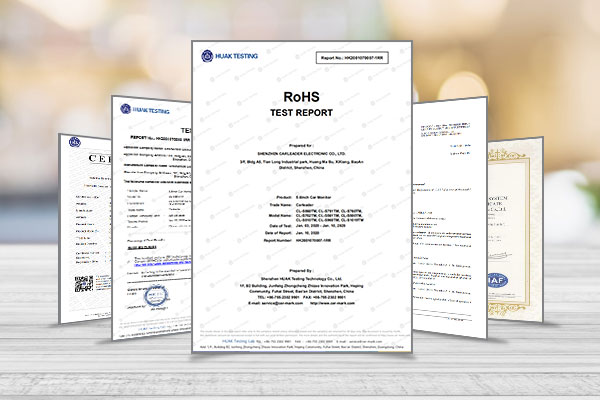 Monitore enim Wireless De camera et certificaciones