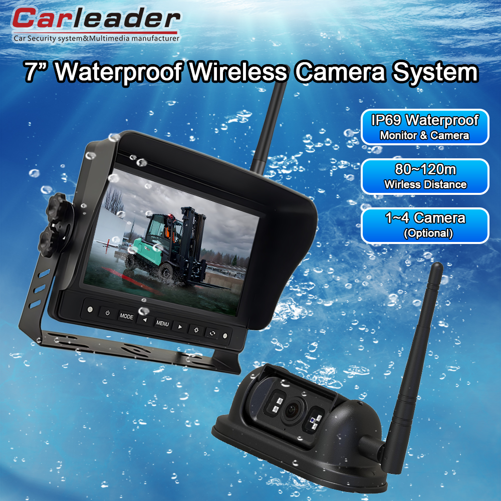 Upgrade vestra custodialalatas capabilities cum Carleader VII-inch 2.4g Digital Wireless Waterproof Cras System