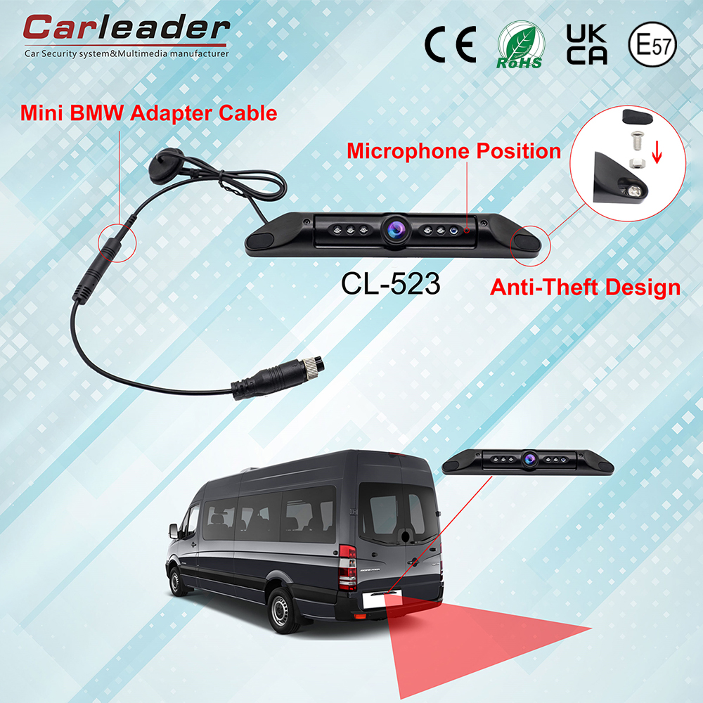 Tuam augete vehiculum salutem et visibilitatem cum Carleader Car License Plate Rearview Camera