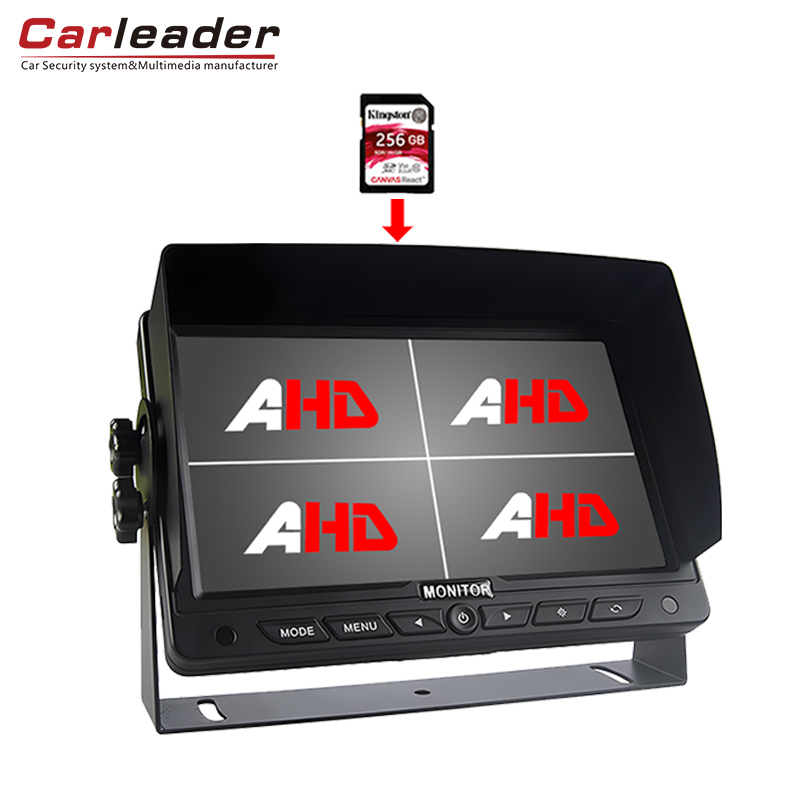 Carleader VII Inch CARRUS Onboard HD Quad Split Monitor Cum DVR Book Function