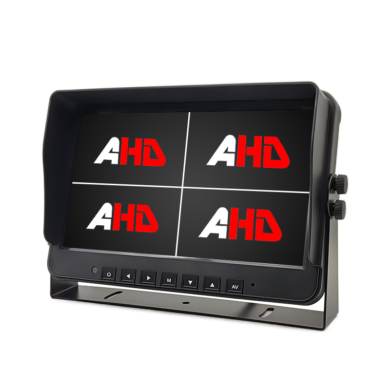 Carleader 10.1 Inch 4CH AHD Inputs Quad Propono Gravis Officium Vehiculum Monitor