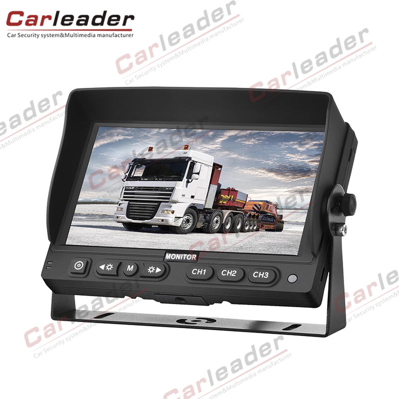 3 video input car monitor