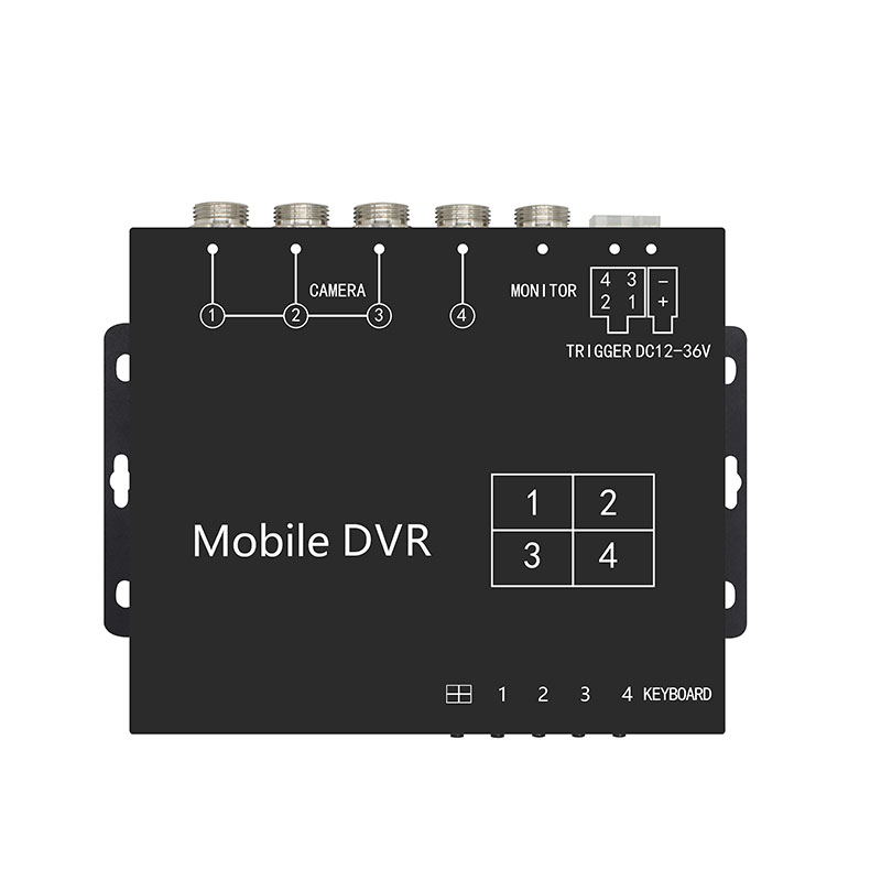 4CH AHD vehiculum DVR cum 512GB Record and Multi-Camera Split View