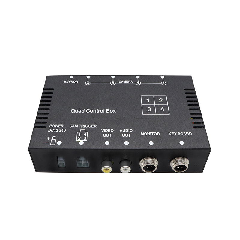 4CH Vehiculum Video Imperium Box pro Multi-Camera Propono et Camera Switching
