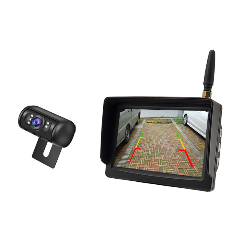 V Inch Wireless Aversandi Monitor et Camera Ratio pro Vehiculum