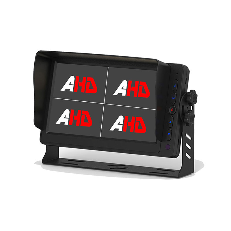 VII Inch AHD Vehiculum Monitor cum IV Video Inputs, V Click Puga et Trigger Function