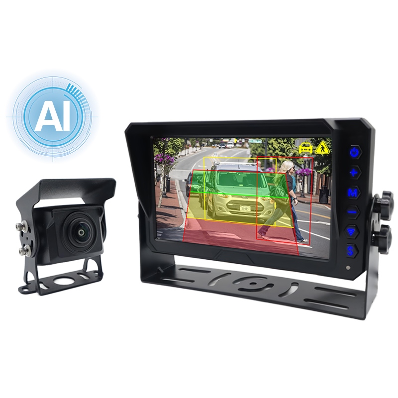 7 Inch AI Audi View Camera Ratio cum Humano et Vehiculo Detection