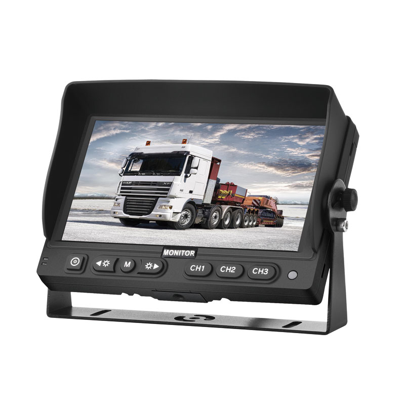 3 video input car monitor