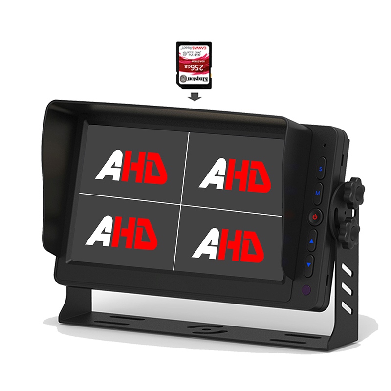 7 Inch Quad Propono Truck Video Recording AHD Monitor
