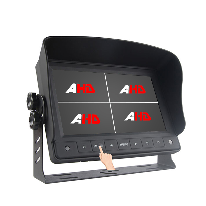 7 Inch Quad Split Display Vehiculum Tactus Puga AHD Monitor