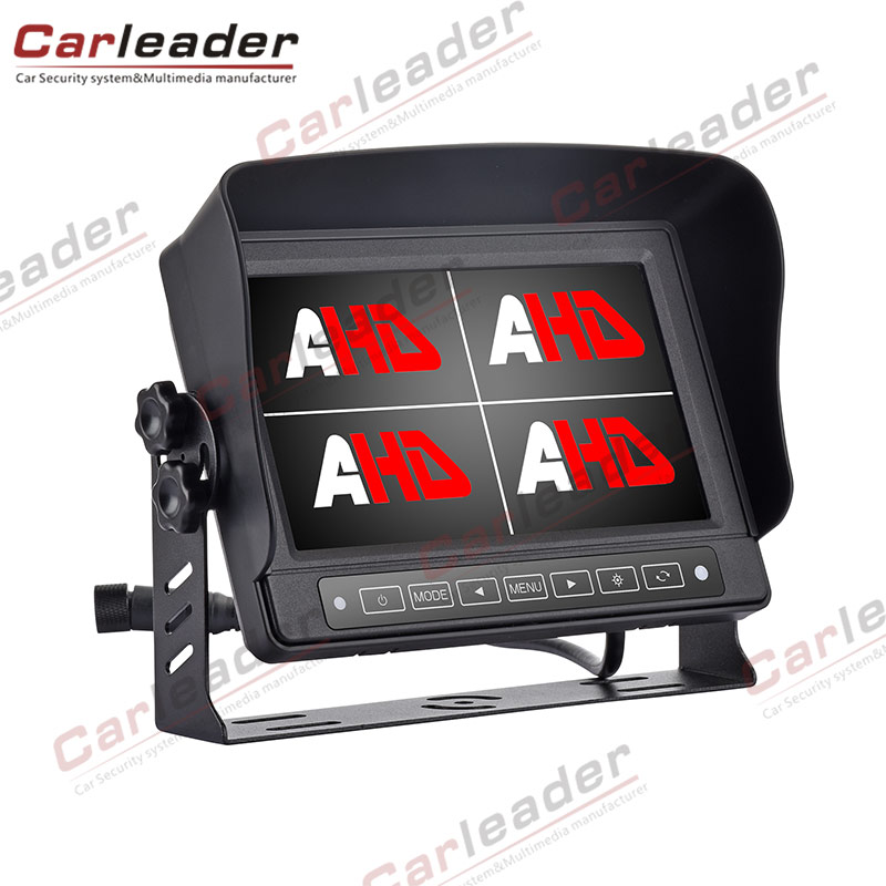 7inch IMPERVIUS Car Quad AHD Monitor Cum Touch Button