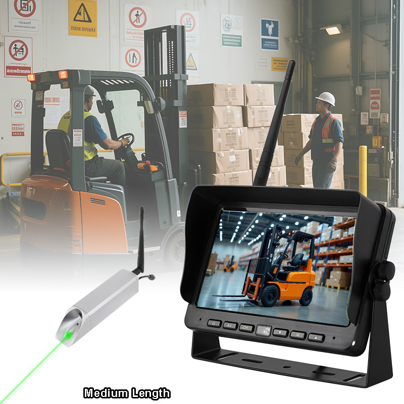 Wireless Magnetic Forklift Camera Ratio Media Location Support laser Positioning
